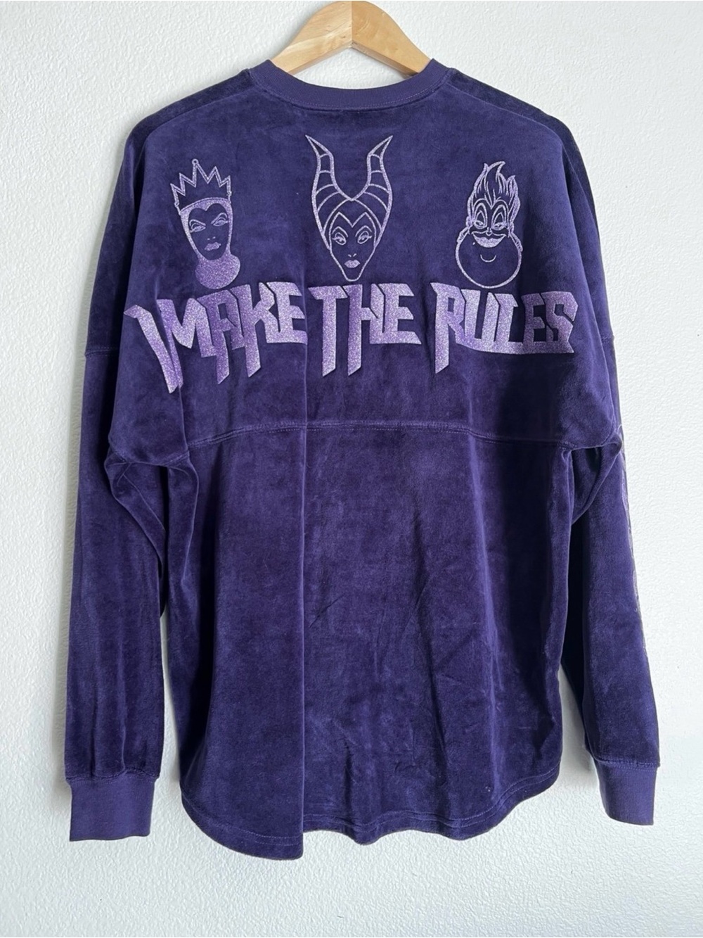 Disney Villains Evil Queens Purple Velour Spirit Jersey - Medium